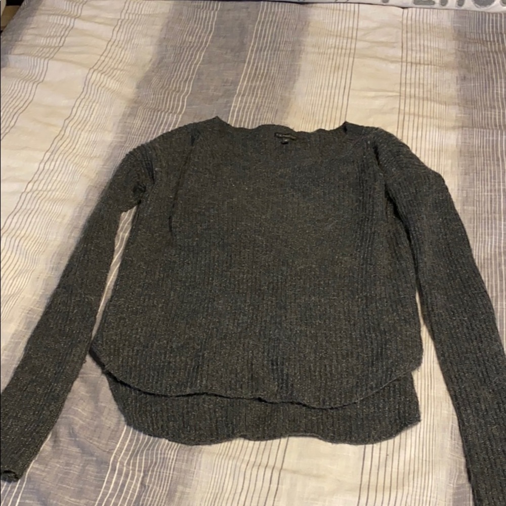 Grey wool express sweater